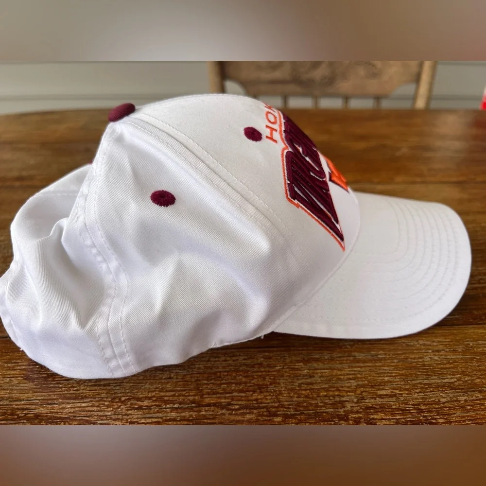 EUC Virginia Tech Hokies White Baseball Cap Hat